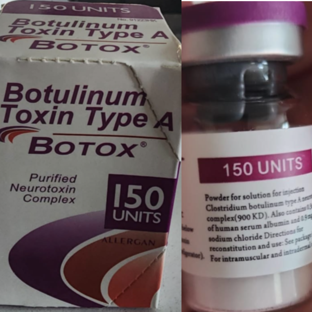 Counterfeit Botox packaging and vial | Image Credit: FDA