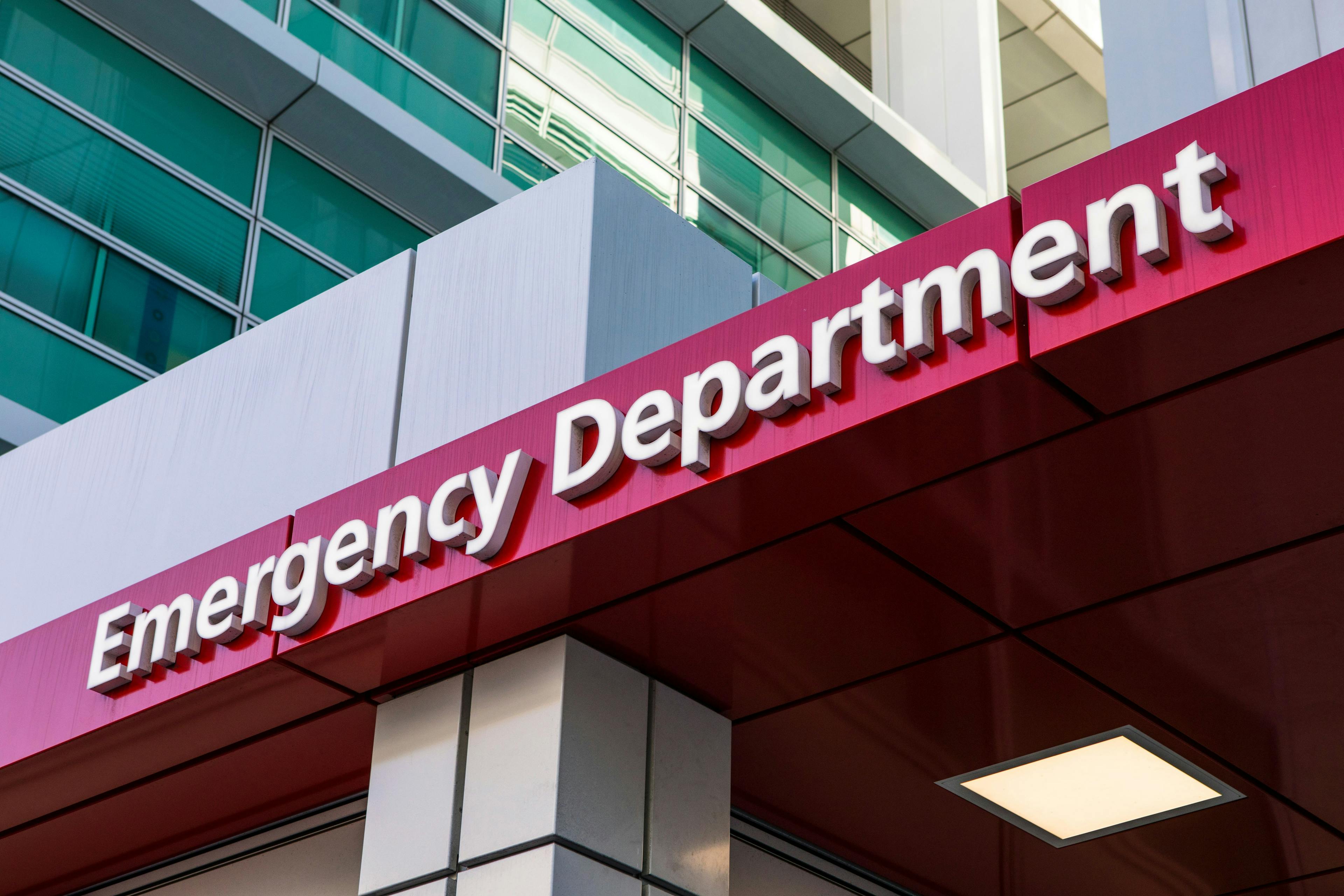 Emergency department sign