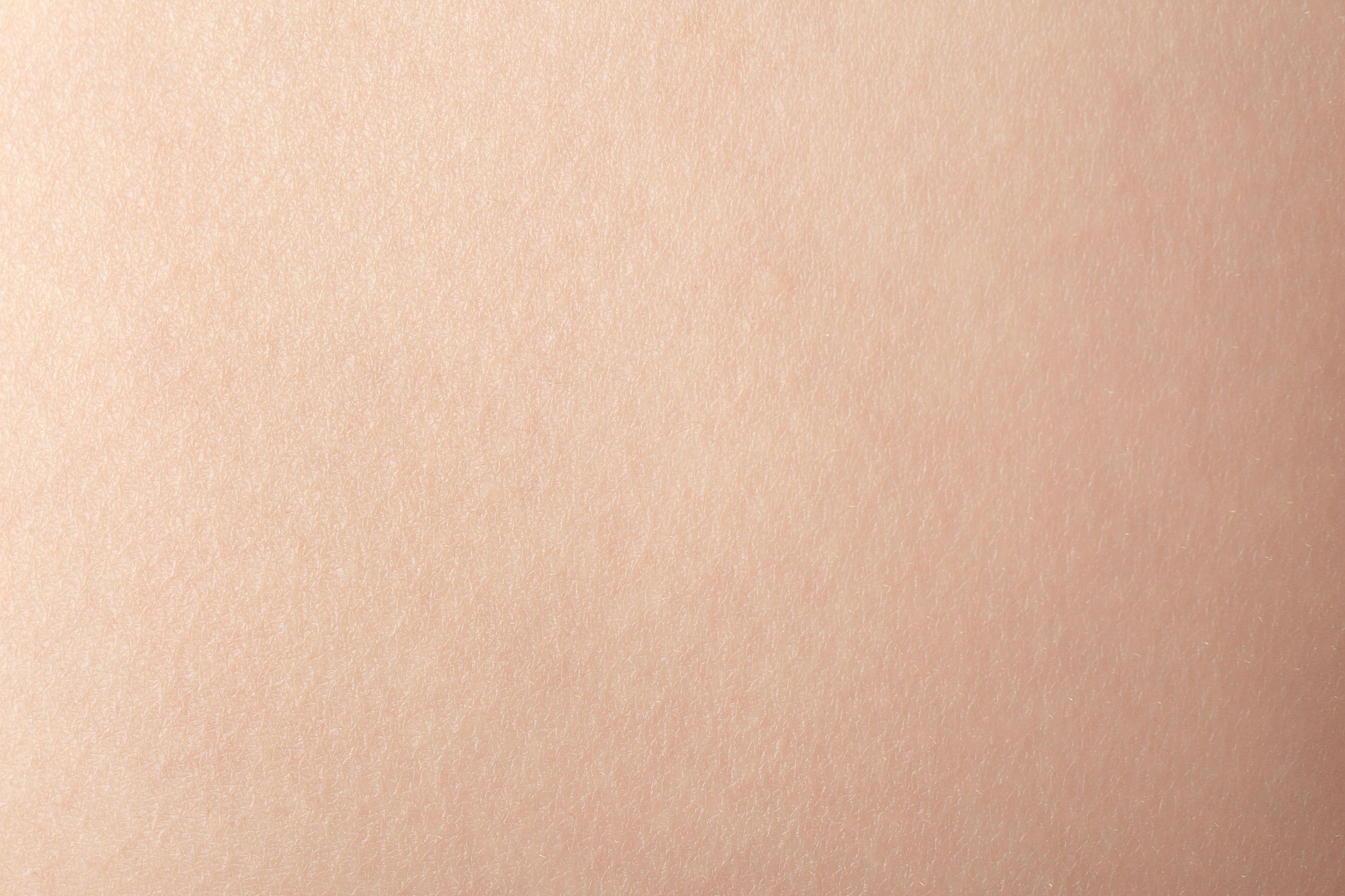 Zoomed in view of skin texture on light skin